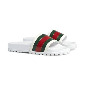 Gucci Men’s Web Slide Sandal